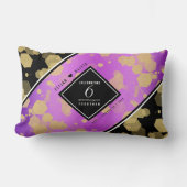 Elegant 6. Geburtstag von Amethyst Lendenkissen (Vorderseite)