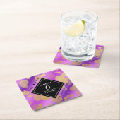 Elegant 6. Geburtstag von Amethyst Rechteckiger Pappuntersetzer (Vor Ort)