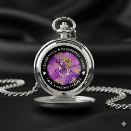 Elegant 6. Geburtstag von Amethyst Taschenuhr