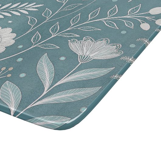 Elegant 6x7 Glass Cutting Board with Stylish Desig Schneidebrett (Ecke)