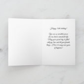 Elegant 70 and Fabulous Ornament 70th Birthday Karte (Innenseite)