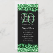 Elegant 70. Geburtstagsparty Programm Green (Vorderseite)