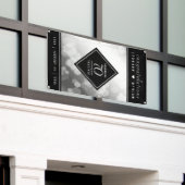 Elegant 70. Platinum Hochzeitstag Banner (Äußeres Gebäude)