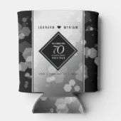 Elegant 70. Platinum Hochzeitstag Dosenkühler (Rückseite)