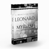 Elegant 70. Platinum Hochzeitstag Fotoblock (Links)