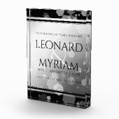 Elegant 70. Platinum Hochzeitstag Fotoblock (Rechts)