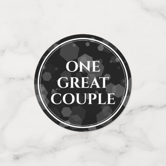 Elegant 70. Platinum Hochzeitstag Konfetti (Klein Vorderseite)