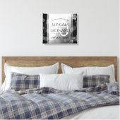 Elegant 70. Platinum Hochzeitstag Leinwanddruck (Insitu (Schlafzimmer))