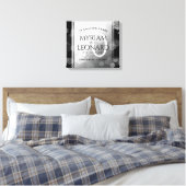 Elegant 70. Platinum Hochzeitstag Leinwanddruck (Insitu (Schlafzimmer))