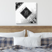 Elegant 70. Platinum Hochzeitstag Leinwanddruck (Insitu (Schlafzimmer))