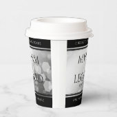 Elegant 70. Platinum Hochzeitstag Pappbecher (Rechts)