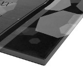 Elegant 70. Platinum Hochzeitstag Schneidebrett (Ecke)