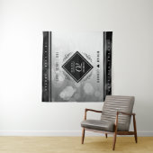 Elegant 70. Platinum Hochzeitstag Wandteppich (Beispiel (Horizontal))