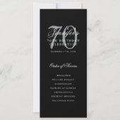 Elegant 70. Programm Black Silver Menü+Vielen Dank (Vorderseite)