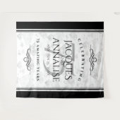 Elegant 75. Diamond Wedding Anniversary Tapestry Wandteppich (Vorderseite (Horizontal))