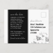 Elegant 75. Diamond Wedding Jubiläum Ankündigungspostkarte (Rückseite)