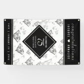 Elegant 75. Diamond Wedding Jubiläum Banner (Horizontal)