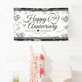 Elegant 75. Diamond Wedding Jubiläum Banner (Insitu)