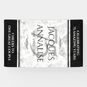 Elegant 75. Diamond Wedding Jubiläum Banner (Horizontal)