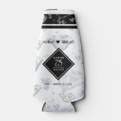 Elegant 75. Diamond Wedding Jubiläum Flaschenkühler (Vorderseite)