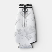 Elegant 75. Diamond Wedding Jubiläum Flaschenkühler (Rückseite)