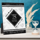 Elegant 75. Diamond Wedding Jubiläum Fotoplatte (Seite)