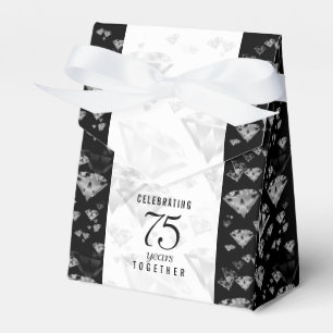 Elegant 75. Diamond Wedding Jubiläum Geschenkschachtel