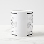 Elegant 75. Diamond Wedding Jubiläum Jumbo-Tasse (Vorderseite)