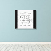 Elegant 75. Diamond Wedding Jubiläum Leinwanddruck (Insitu (Holzboden))