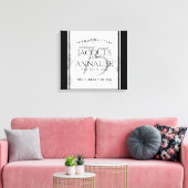 Elegant 75. Diamond Wedding Jubiläum Leinwanddruck (Insitu (Wohnzimmer))