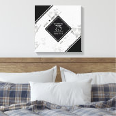 Elegant 75. Diamond Wedding Jubiläum Leinwanddruck (Insitu (Schlafzimmer))