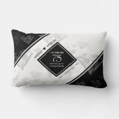Elegant 75. Diamond Wedding Jubiläum Lendenkissen (Vorderseite)