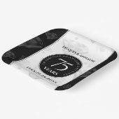 Elegant 75. Diamond Wedding Jubiläum Pappteller (Gewinkelt)