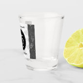 Elegant 75. Diamond Wedding Jubiläum Schnapsglas (Rechts)