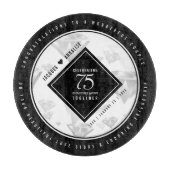 Elegant 75. Diamond Wedding Jubiläum Schneidebrett (Vorderseite)