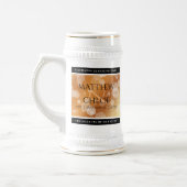 Elegant 7. 22. 49. Geburtstag der Kupferhochzeit Bierglas (Links)