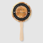 Elegant 7. 22. 49. Geburtstag der Kupferhochzeit Fächer (Rückseite)