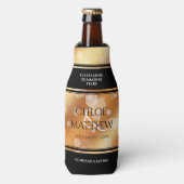 Elegant 7. 22. 49. Geburtstag der Kupferhochzeit Flaschenkühler (Flaschenvorderseite)