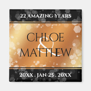 Elegant 7. 22. 49. Geburtstag der Kupferhochzeit Magnet