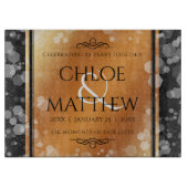 Elegant 7. 22. 49. Geburtstag der Kupferhochzeit Schneidebrett (Vorderseite)