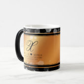 Elegant 7. 22. 49. Geburtstag der Kupferhochzeit Verwandlungstasse (Vorderseite Links)