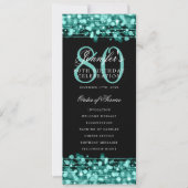 Elegant 80. Geburtstagsparty Programm Türkisches M (Vorderseite)