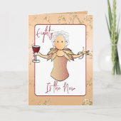 Elegant 80 und fabelhafte Cartoon Rose Gold Geburt Karte (Vorderseite)