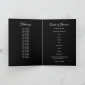 Elegant 8 Foto Love Memory Memorial Beerdigung Programm (Innenseite)