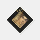 Elegant 90. Geburtstag Foto Paper Napkins Serviette (Ecke)