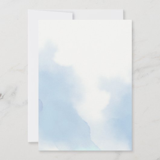 Elegant a Boy Braut Tea Party Babydusche Einladung (Rückseite)