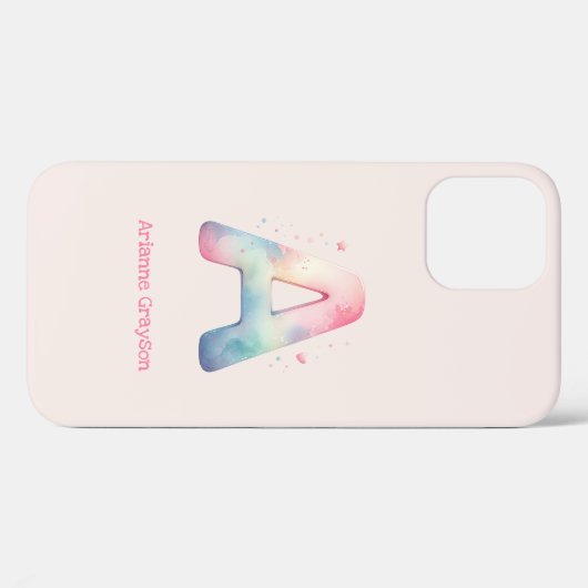 Elegant 'A' Monogram - Anpassbare Telefonzelle Case-Mate iPhone Hülle (Rückseite (Horizontal))