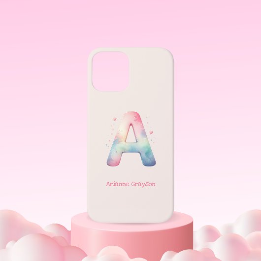 Elegant 'A' Monogram - Anpassbare Telefonzelle iPhone Hülle