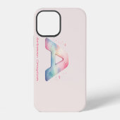 Elegant 'A' Monogram - Anpassbare Telefonzelle iPhone Hülle (Rückseite)