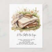 Elegant A New Chapter Has Begun Floral Moving Ankündigungspostkarte (Vorderseite)